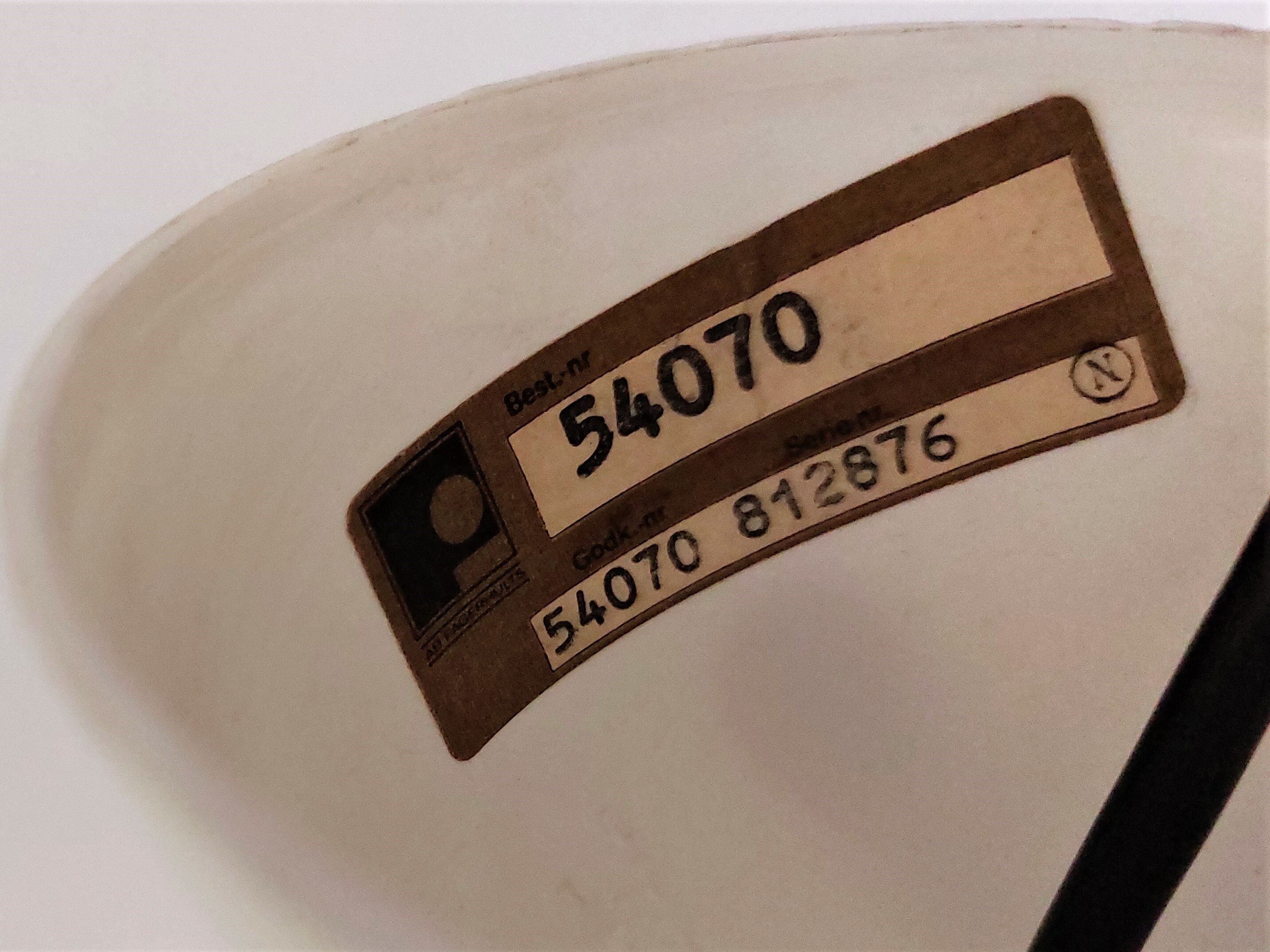 Brown metal pendant lamp with perspex diffuser for ab fagerhult, sweden