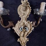 Louis xv style bronze wall lamp
