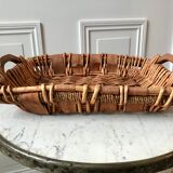 Wooden and bamboo tray 60s-70s