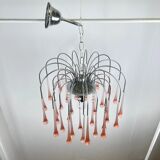 Vintage Murano blown glass chandelier – Italy, 1970s