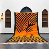 Natural handmade Moroccan rug 3 x 2 m