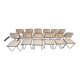 12 Cesca chairs by Marcel Breuer
