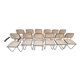 12 chaises cesca par Marcel Breuer