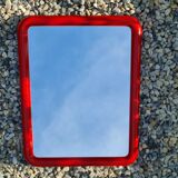 Miroir rectangulaire rouge vintage 35x45,5cm