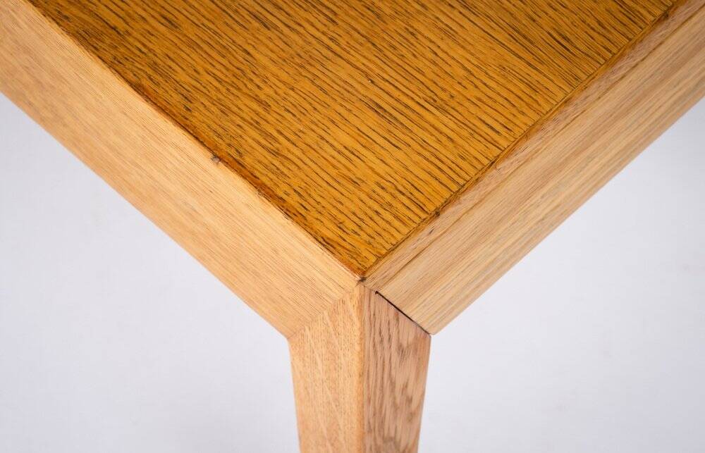 Table d'Appoint en Chêne par Severin Hansen pour Haslev, 1950s