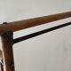 Paravent vintage des années 60 en bois et rotin