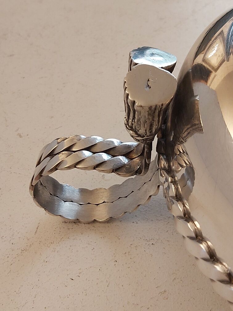 Empty pocket Maria Pergay silver metal