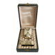 Art Nouveau silver-plated napkin holder with hallmark + case