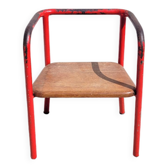 Chaise d'école enfant vintage