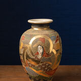 Set of 3 Handpainted Vases from Asia