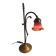 Brass articulated lamp with glass paste signed art of France.