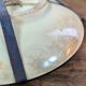 Antique Japanese Satsuma plate with red and gold decoration and figures