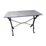 Marble bistro table Carrara 1910 Meallet Paris