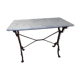 Marble bistro table Carrara 1910 Meallet Paris