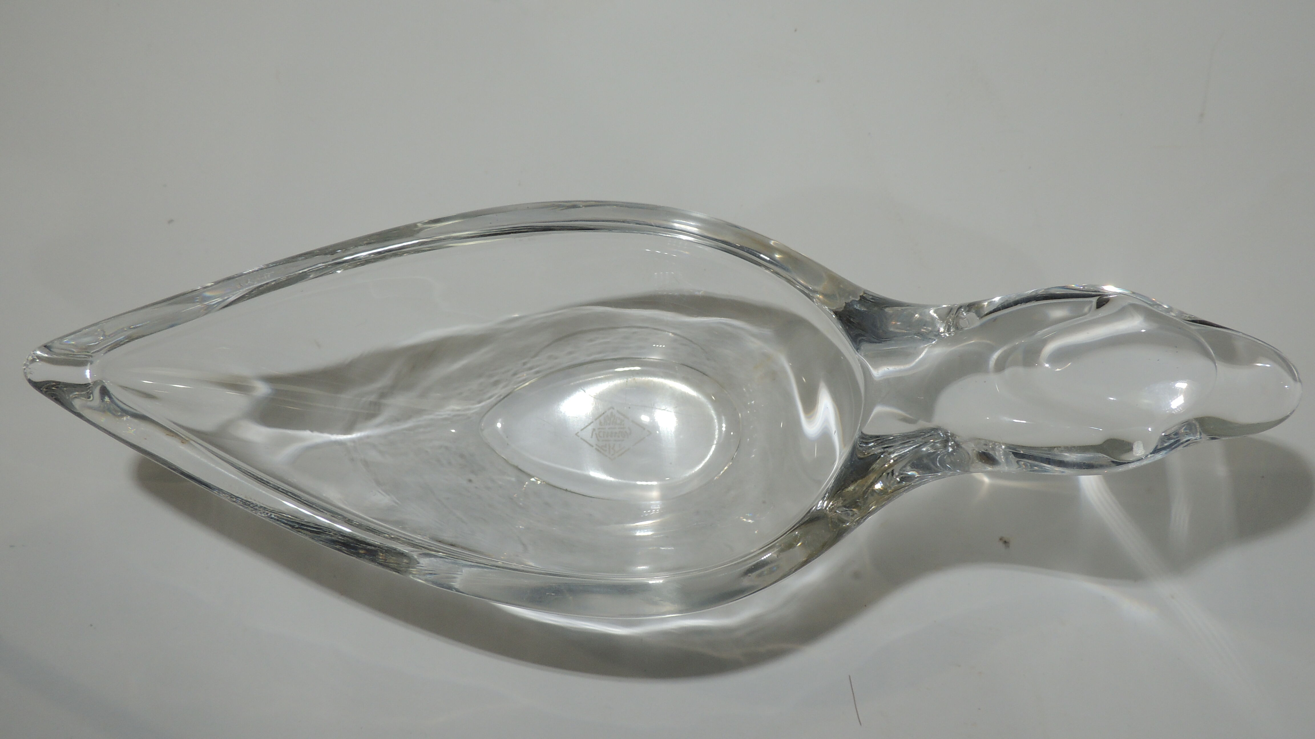 Vide poche « canard » de Vannes cristal vintage