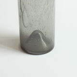Erik Höglund cylinder glass vase for Pukeberg, Sweden, 1960s