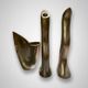 Solid aluminium set Anna Efverlund – 2 candle holders and 1 vase