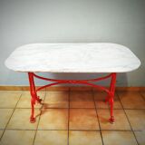 Table bistrot en marbre
