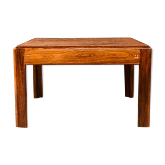 Table basse danoise en bois de rose du milieu du siècle, années 1960