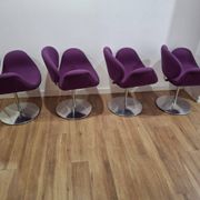 Ensemble de 4 fauteuils, Tulip, Pierre Paulin, Pays-Bas années 1980.