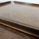 1930s art decò tray by fada in wood and metal