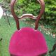 4 chaises médaillon tapissées style Louis Philippe