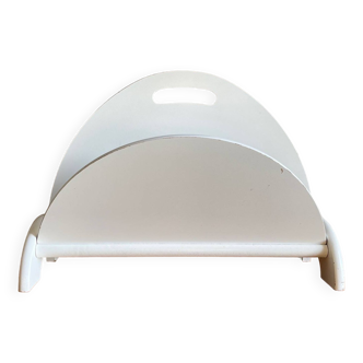 Magazine holder white design 1980s