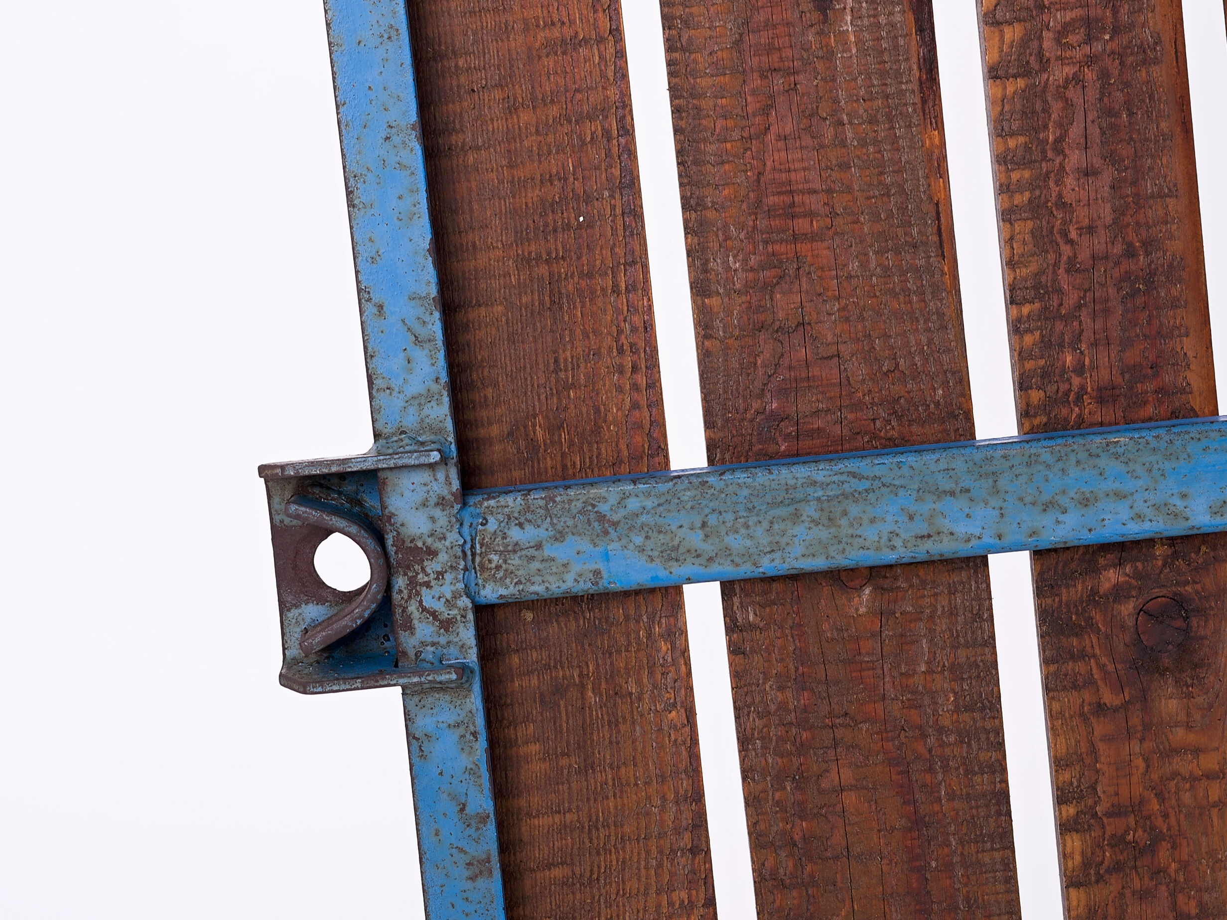 Industrial Czech Blue Coffee Table, 1950s