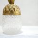 Vintage pineapple jar made of glass and brass