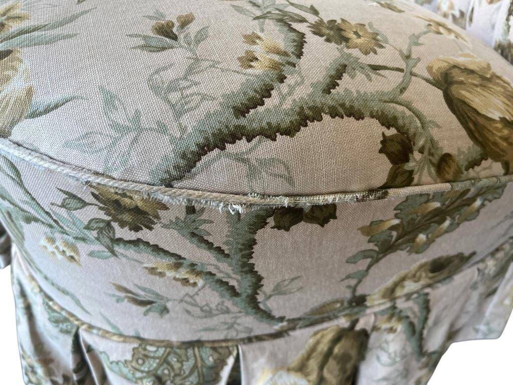 Vintage floral patterned cocktail chairs/armchairs
