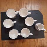 Ensemble complet des mugs  Villeroy et Boch, collection naif avec pots