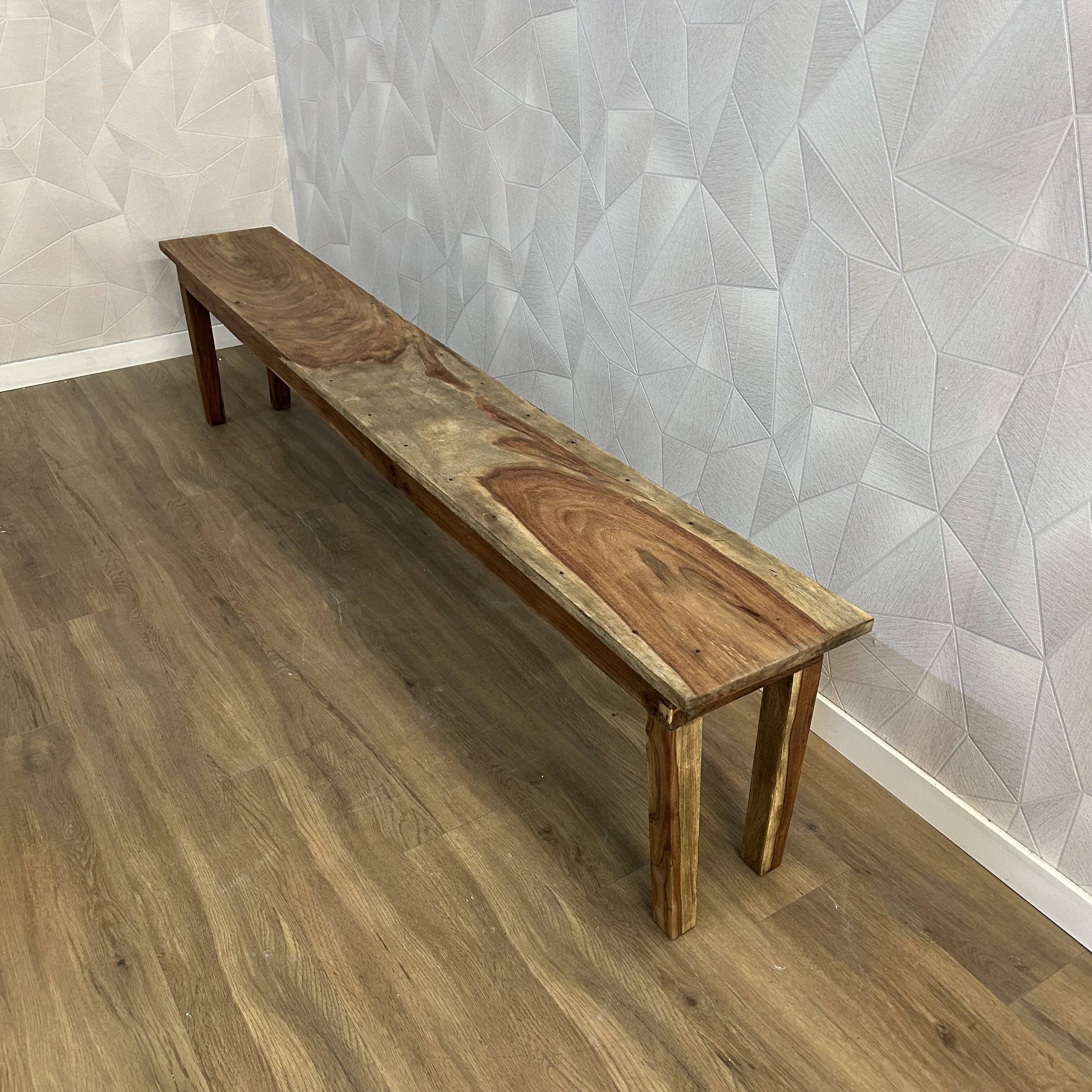 Solid wood unit bench