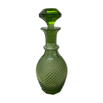 Vintage colored glass decanter