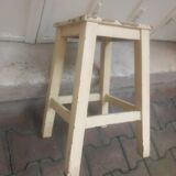 Vintage wooden workshop stool