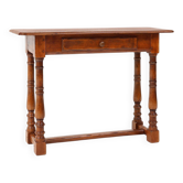 Rustic oak console table with drawer, Belgium ca. 1800