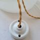 Suspension en opaline blanche
