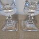 Pair of Bayel crystal flower vases – 24 cm – square bases