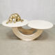 Table basse travertin « duo table top »