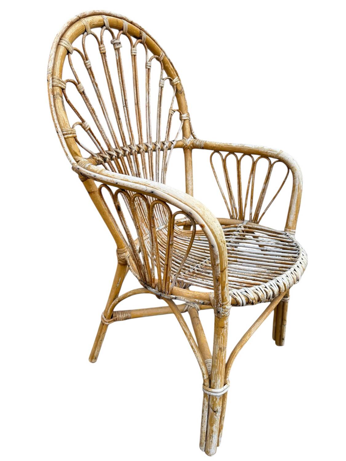 Rattan armchair from the 60s, Netherlands