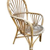Rattan armchair from the 60s, Netherlands