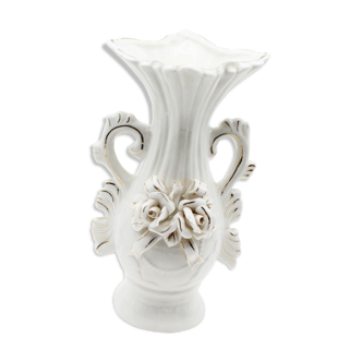 Ceramic vase flowers