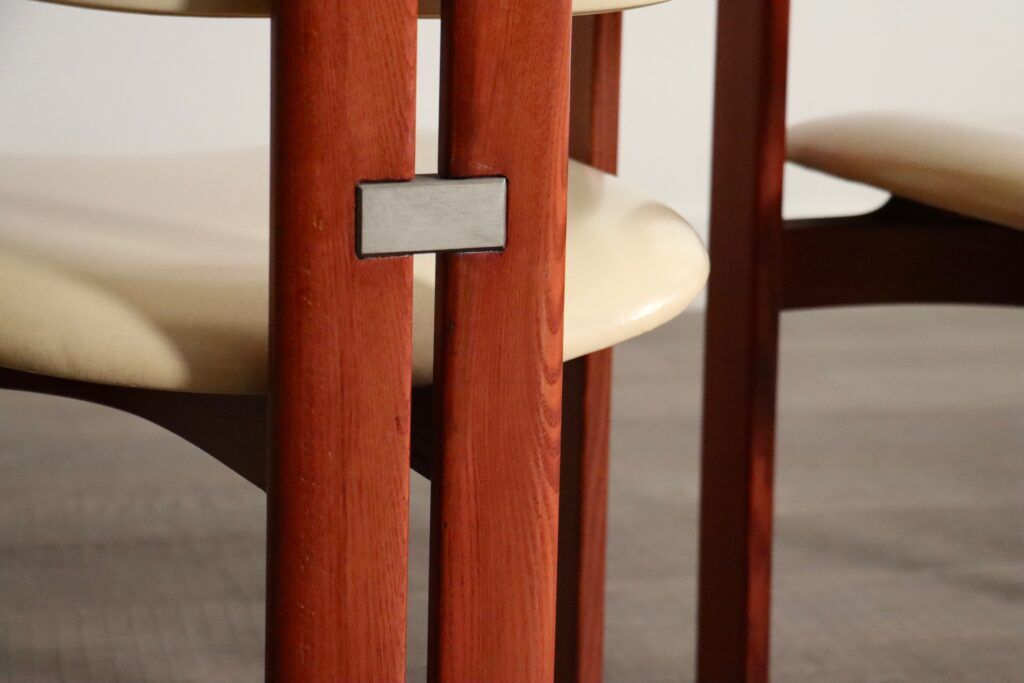 Ensemble de 6 chaises Augusto Savini Pamplona pour Pozzi, Italie 1965