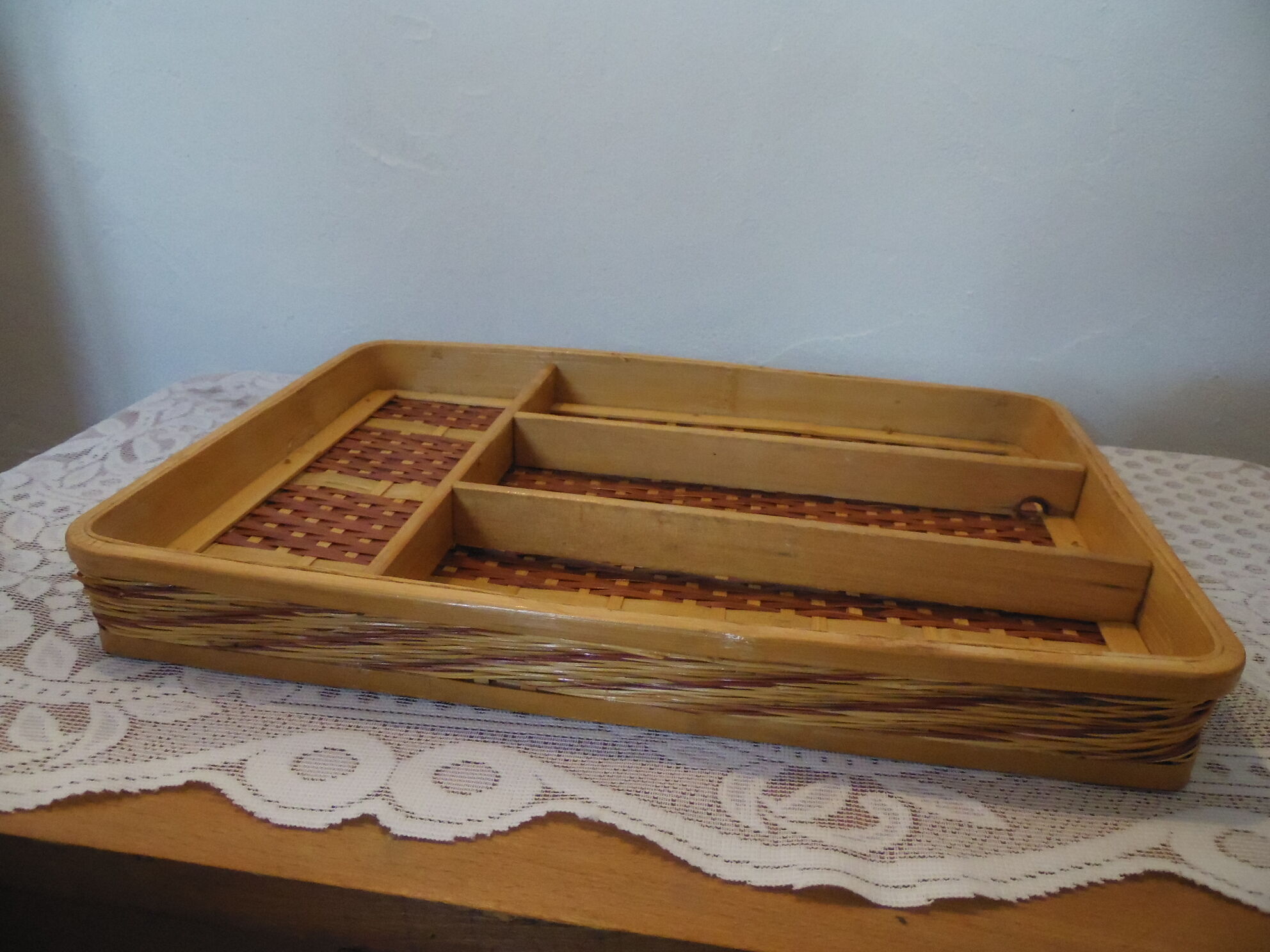 Range couvert osier et bambou