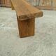 Bench 200 cm old patinated solid wood