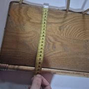 vintage rattan wall shelf