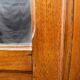 /Art Deco wardrobe with mirror in carved solid oak from the 20s/30s