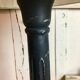 Floor lamp Louis XVI style slate gray patina