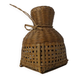 Cage en rotin vintage