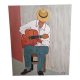 Canvas "Paseo Cubano Cuban Guitarist"