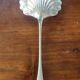 Old silver metal strawberry serving shovel spoon Ercuis goldsmith lily of the valley model